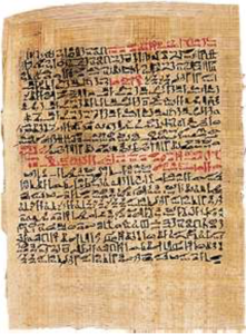 Hoja del Papiro de Ebers